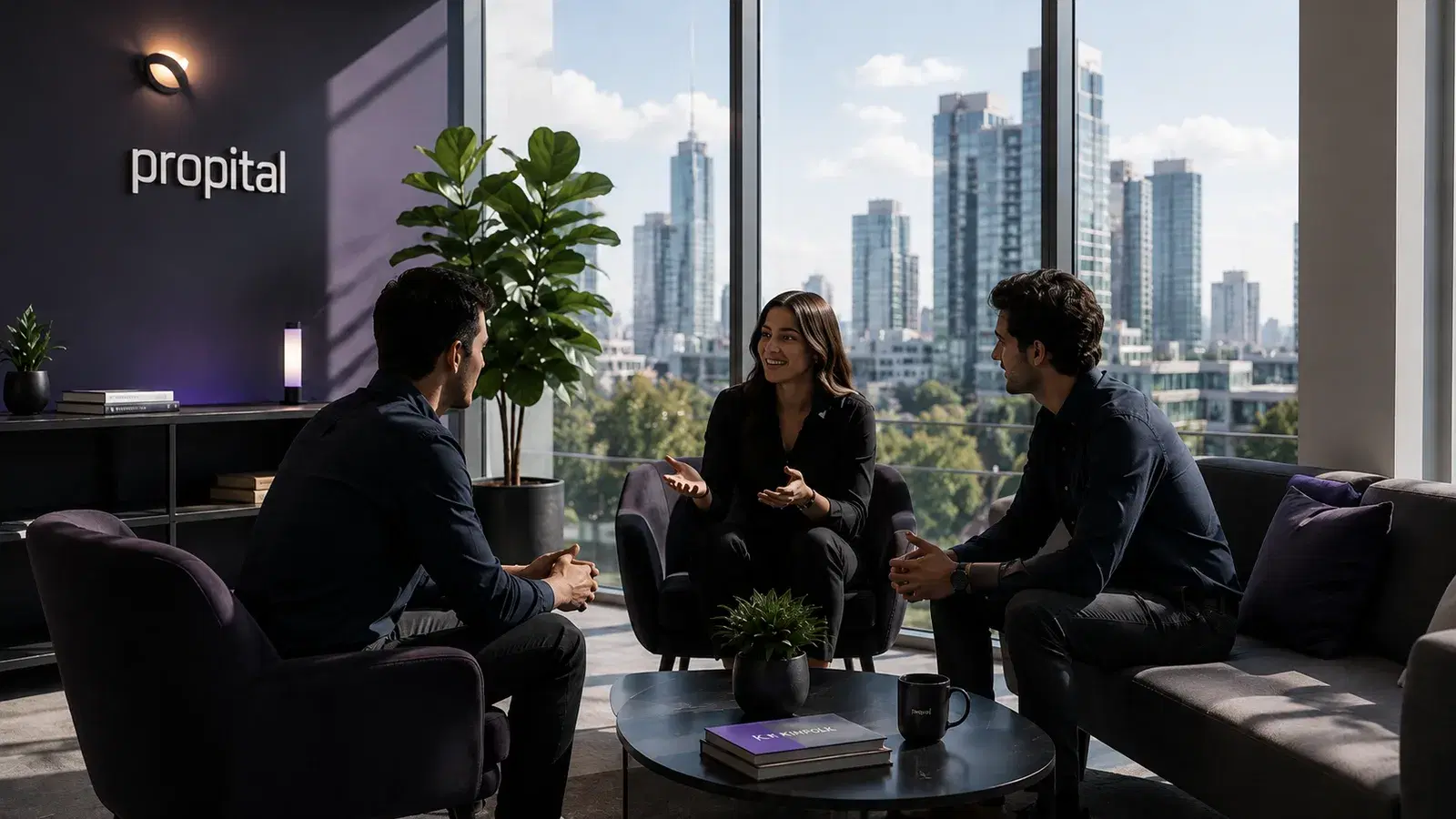 Reunión de negocio inmobiliario